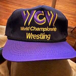 Vintage/New WCW Black and Purple Championship Hat